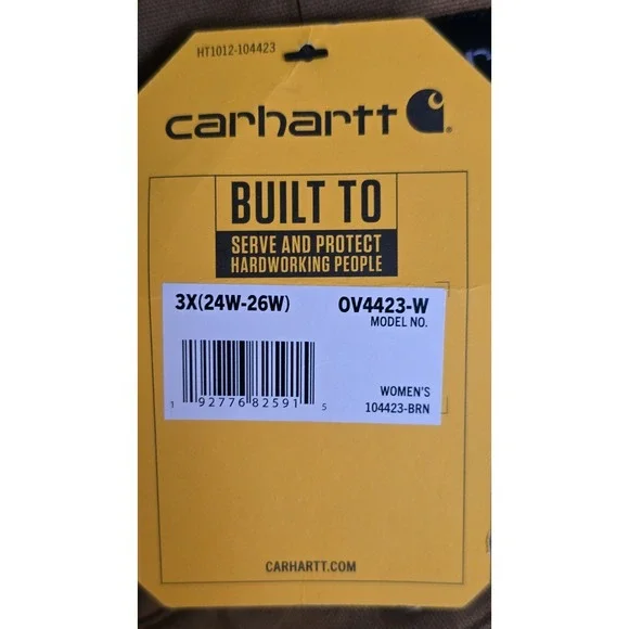 CARHARTT  Womans Rugged Flex Canvas Insulated Rib Collar Vest NEW 3XL - Picture 9 of 10